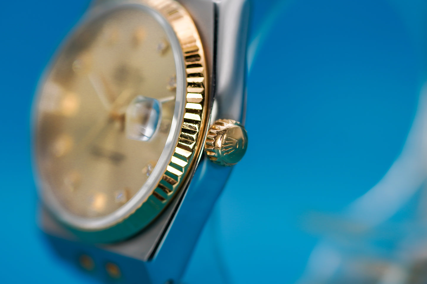 Rolex DateJust OysterQuartz 36mm with Diamond Dial Two-Tone Steel and Gold