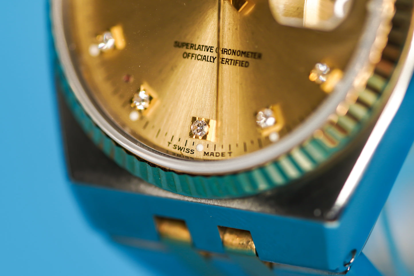 Rolex DateJust OysterQuartz 36mm with Diamond Dial Two-Tone Steel and Gold