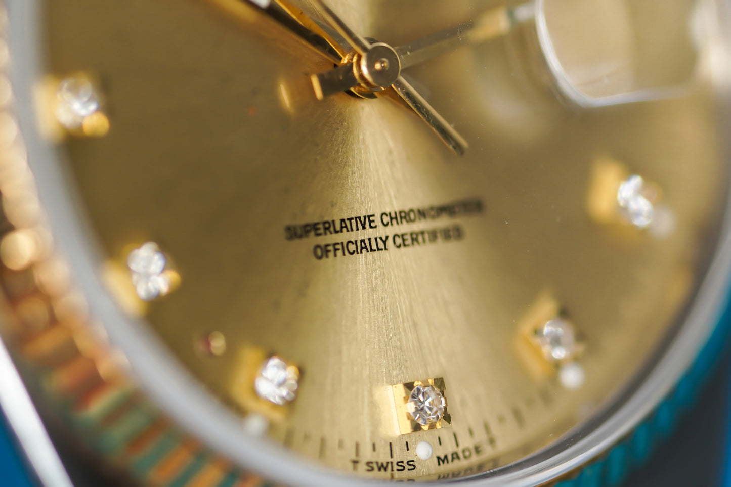 Rolex DateJust OysterQuartz 36mm with Diamond Dial Two-Tone Steel and Gold