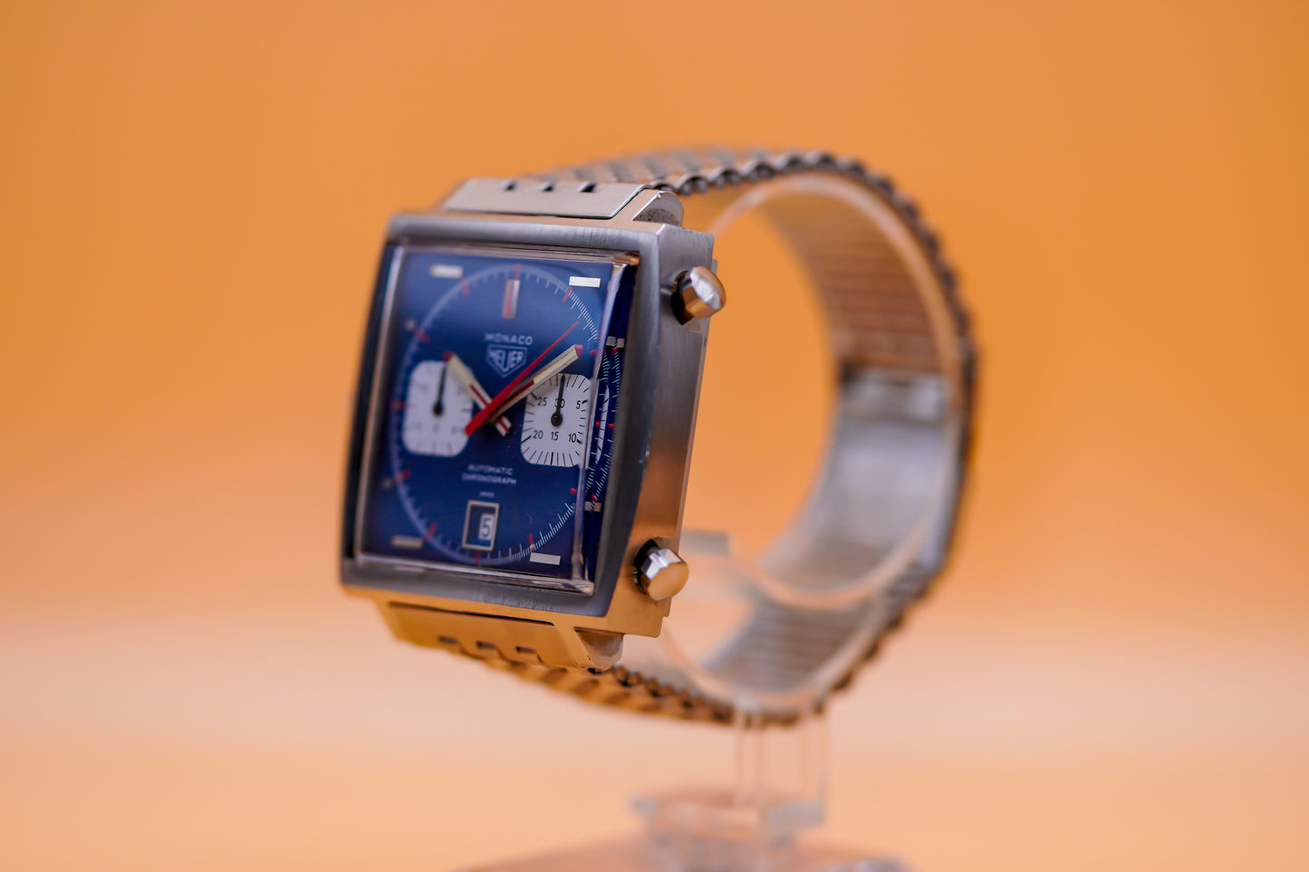 1970 Heuer Monaco Ref 1133B with Original Box "The McQueen"