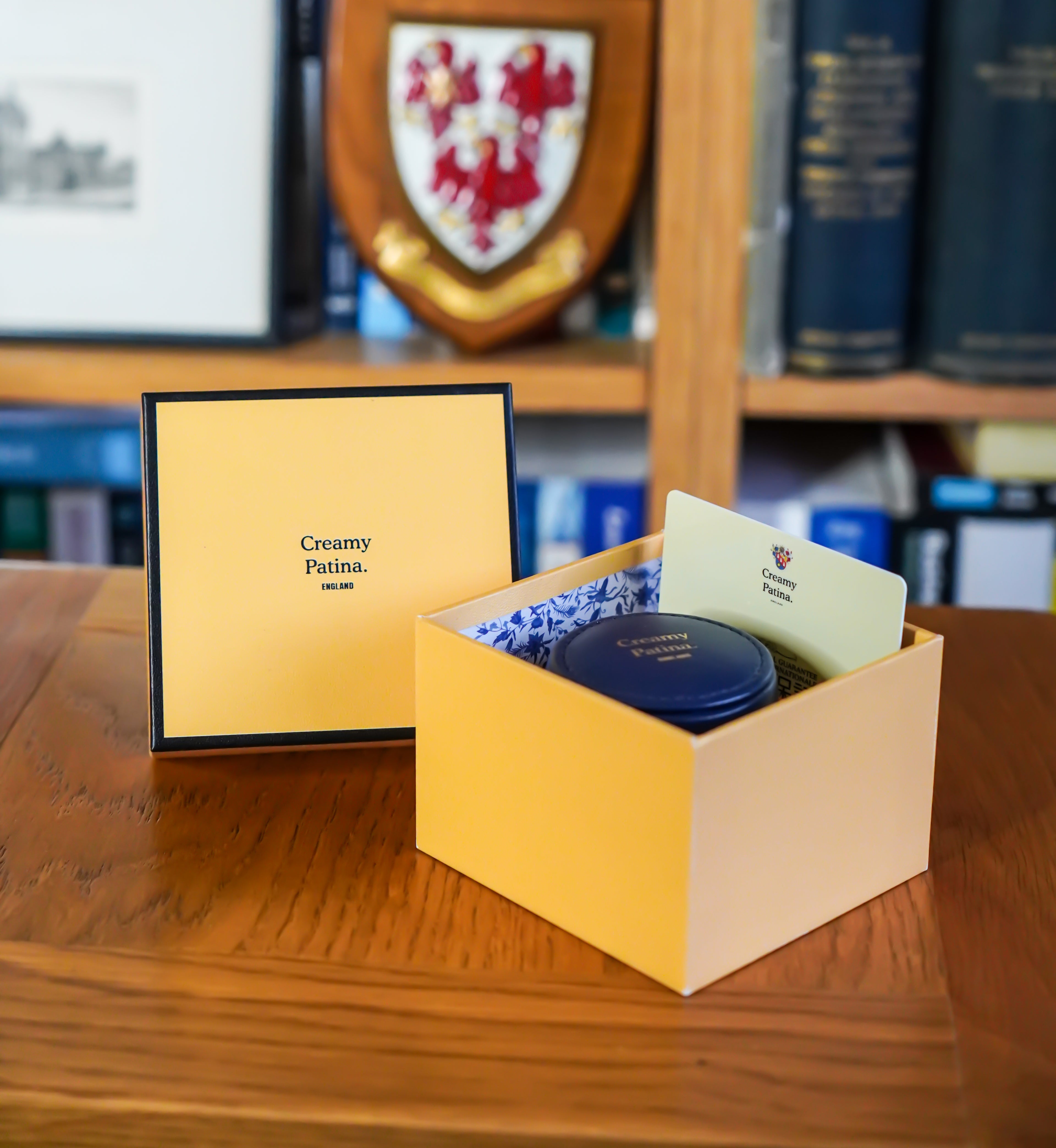 Leatherette Creamy Patina Gift Box and Travel Case