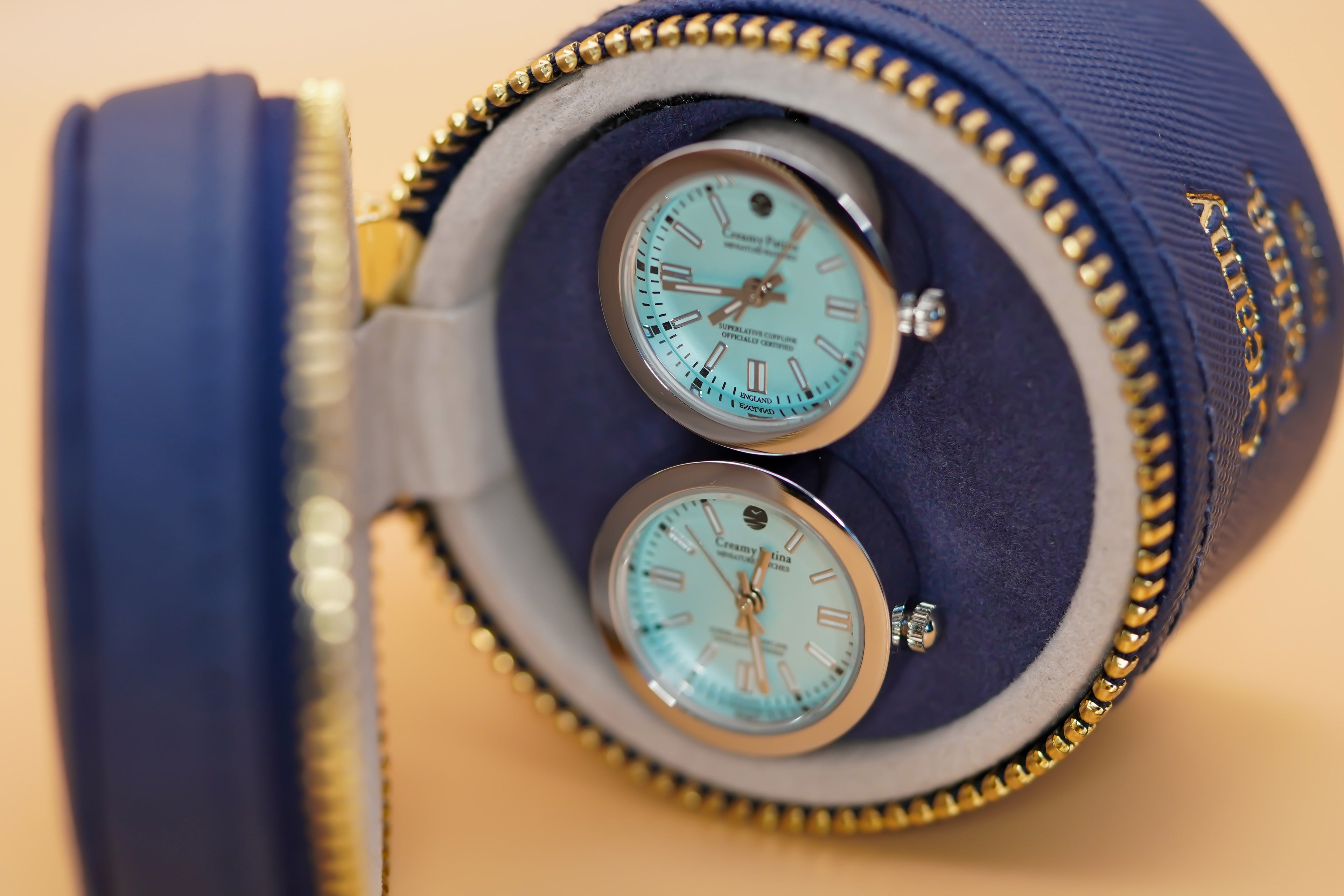 Leatherette Creamy Patina Gift Box and Travel Case