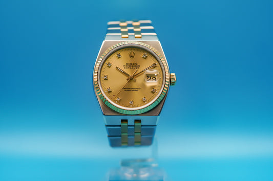 Rolex DateJust OysterQuartz 36mm with Diamond Dial Two-Tone Steel and Gold
